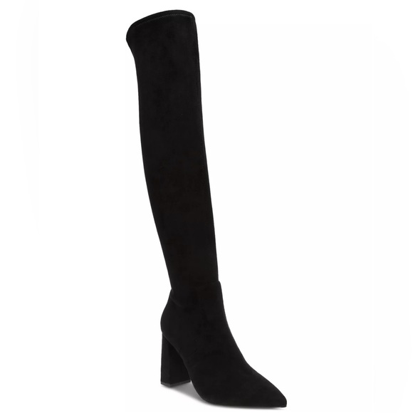 Wild Pair Eileene Pointed-Toe Block-Heel  Over-The Knee Boots. - Picture 6 of 7
